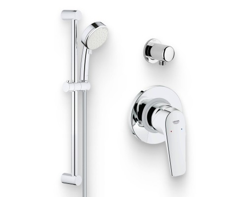 Душевой комплект Смеситель Grohe BauFlow 29046000 С ВНУТРЕННЕЙ ЧАСТЬЮ + Гарнитур Tempesta Cosmopolitan 27578002 + Подключение Relexa Plus Relexa plus 28671000