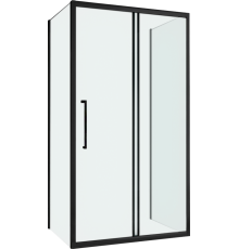 Душевой уголок Abber Schwarzer Diamant AG30150BH-S60B-S60B, 150x60, профиль черный,  стекло прозрачное