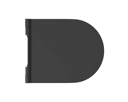 Alice Unica Сиденье с крышкой для унитаза Form/Unica, тонкое, с микролифтом, цвет: чёрный матовый/хром. MC2208ES