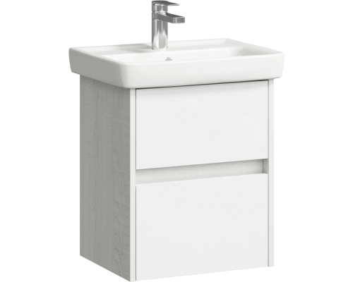 AQ CI0105DK Сити Тумба под умывальник подвесная, 2 ящика, дуб канадский, 500х590х380 мм CI0105DK