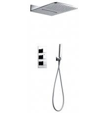 Душевой комплект AltroBagno Cascata 040101 Cr, С ВНУТРЕННЕЙ ЧАСТЬЮ, хром