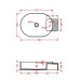 Artceram Cartesio Раковина 58х36 см, с 1 отв., накладная, цвет: голубой. CAL001 32 99 Акция