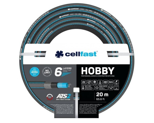 Шланг садовый Cellfast HOBBY ATS2 6 слоев 3/4" 20 м Шланг садовый Cellfast HOBBY ATS2 6 слоев 3/4" 20 м