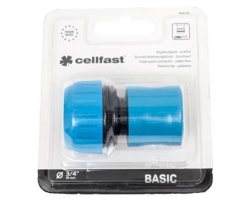 Коннектор Cellfast BASIC 3/4"  (блистер)