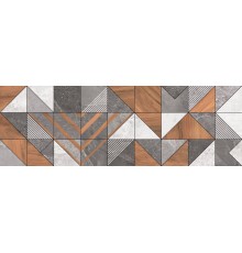 Плитка настенная Delacora Kioto Triangle глянцевая, ректифицированная 30х90
