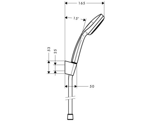 Hansgrohe Croma 100 1 jet Ручной душ, цвет: хром. 27575000