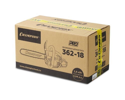 Бензопила CHAMPION 362-18" 0,325-1,5-72+ подарок АКЦИЯ