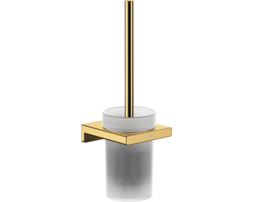 HG 41 752 990 AddStoris Набор для WC (Туалетный ершик настенный), металл/матовое стекло