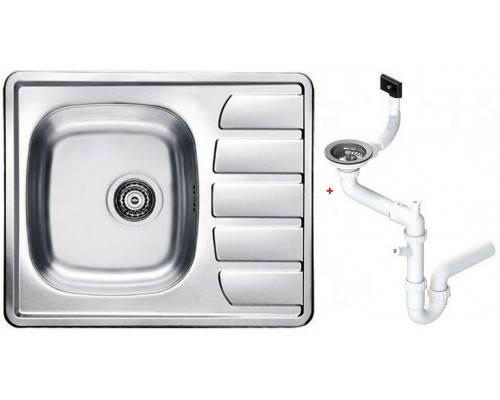 Alv 1098940 Zoom 10 Мойка I, обор., 0,5 мм, NAT, 3½ 615х500х155 + сифон 1130550, шк 450 1098940