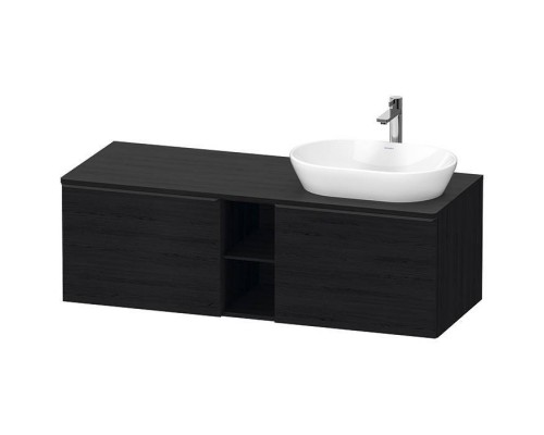 Duravit D-Neo Тумбочка подвесная 140х45.9x55см., раковина, 2 ящика, цвет: Black Oak. 2372600070,  DE4950R1616