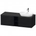 Duravit D-Neo Тумбочка подвесная 140х45.9x55см., раковина, 2 ящика, цвет: Black Oak. 2372600070,  DE4950R1616