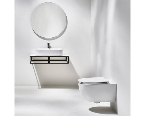 Simas Trevi Унитаз 56х37см., подвесной, безободковый, цвет: белый. F85, TRV18bi Simas Trevi Унитаз 56х37см., подвесной, безободковый, цвет: белый. F85, TRV18bi