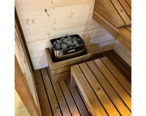 GRUPPO TREESSE AURA сауна 180х150х216Н, SX (левый вариант), подсветка, фронтальная дверь стекло/дерево. SA1815DX01AVL