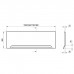 Ravak Панель передняя для ванны 170см., универсальная, цвет: белый. CZ001V0A00