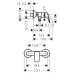 Hansgrohe Logis Смеситель для душа, настенный, цвет: черный матовый. 71600670