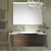Burgbad Yso Комплект подвесной мебели 128x49x45 см, с прямоугольным керамической раковиной слева, с 2-мя полотенцедержателями, цвет: светло-серый глянцевый/фасада коньячный орех. SFAC111 L K0396 F2321 C0001*1, SEYH110