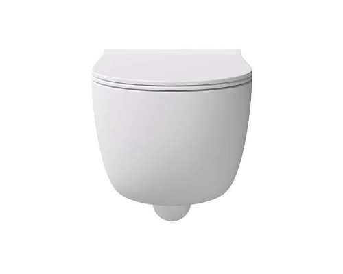 Alice Unica Унитаз 55х35см., подвесной, безободковый, без сиденья и крышки, цвет: белый матовый. 32240109,  FIX10