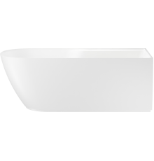 Акриловая ванна Wellsee Camellia 2.0 R 165x80 см, отдельностоящая, белая, на ножках, со сливом-переливом, с донным клапаном, фурнитура белая