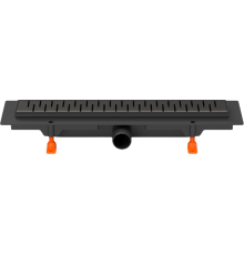 Душевой трап (лоток) MCH Chudej Medium CH450MC 45 см, матовый черный