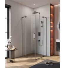 Душевой уголок Cezares Slider A 2 90/100 C GM, профиль оружейная сталь, стекло прозрачное