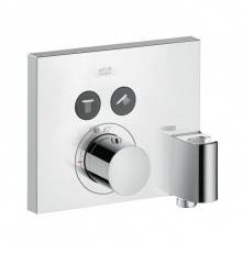 Axor ShowerSelect Термостат с 2 запорными клапанами, держателем FixFit, СМ, внешняя часть, цвет: хром. 36712000