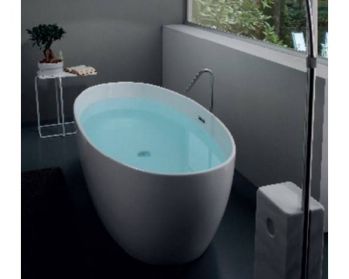 Kerasan Flo Ванна отдельностоящая, акриловая 170х82х58см в комплекте со сливом Click-clack, цвет: белый. 742901 Kerasan Flo Ванна отдельностоящая, акриловая 170х82х58см в комплекте со сливом Click-clack, цвет: белый. 742901