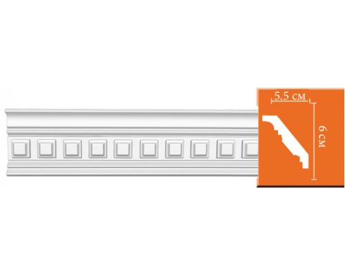 Плинтус потолочный с рисунком DECOMASTER 95126 (60*55*2400мм)