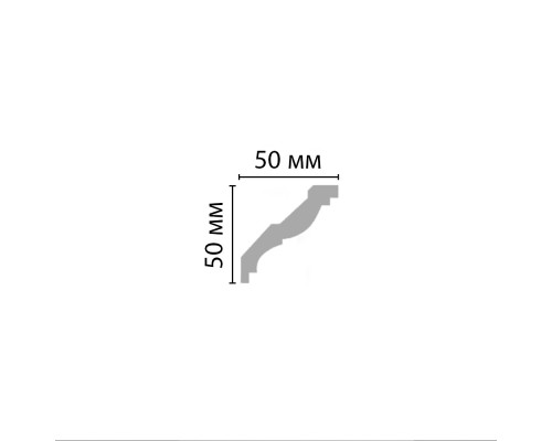 Плинтус потолочный гладкий DECOMASTER 96117 (50*50*2400мм) Плинтус потолочный гладкий DECOMASTER 96117 (50*50*2400мм)
