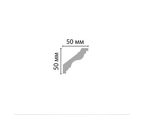 Плинтус потолочный гладкий DECOMASTER 96118 (50*50*2400мм) Плинтус потолочный гладкий DECOMASTER 96118 (50*50*2400мм)