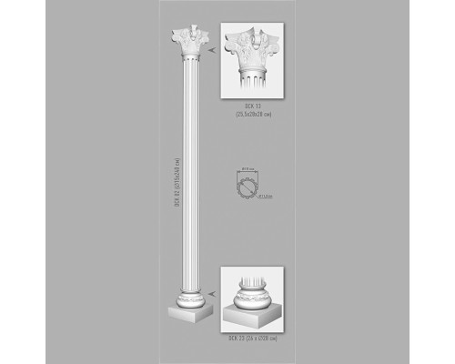 Колонна DECOMASTER DCK-02 (O 150*2400, вн.O 115мм) Колонна DECOMASTER DCK-02 (O 150*2400, вн.O 115мм)