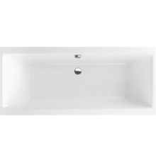 Акриловая ванна Excellent Pryzmat Slim 150x75 см, встраиваемая, белая, на ножках