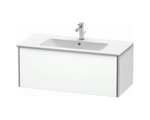 Duravit XSquare Тумба подвесная, 101х47.8х40см, с раковиной, с 1 выдв ящик, цвет: белый матовый. 2336100000,  XS407301818