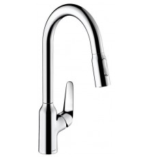 HG 71 800 000 Focus M42 Смеситель для кухни 219 мм, 2 режима, выдвижной ∩ излив 71800000