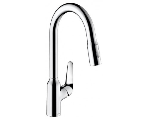 HG 71 800 000 Focus M42 Смеситель для кухни 219 мм, 2 режима, выдвижной ∩ излив 71800000