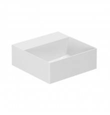 Azzurra Elegance Squared Раковина подвесная/накладная, 35x35xH12,5 см, без отв., цвет: Bianco lucido. ELLP035350Q0*0