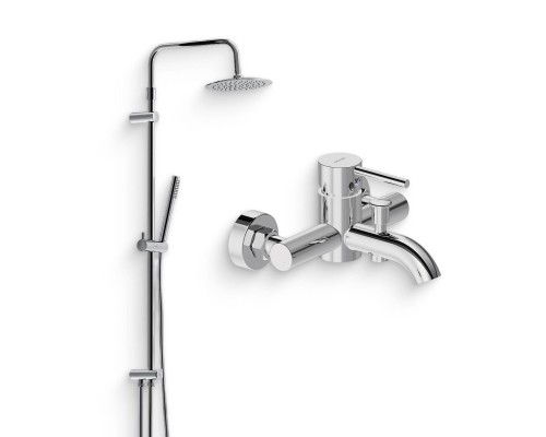 Душевой комплект Смеситель Damixa Scandinavian Pure 361000000 хром + Стойка 936000000 хром Душевой комплект Смеситель Damixa Scandinavian Pure 361000000 хром + Стойка 936000000 хром