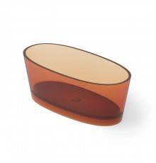 Dea Design Nature Ванна 160х75х60см., отдельностоящая, Glasstek, прозрачная смола, цвет: Sunset R1. DD8617 1600 R1