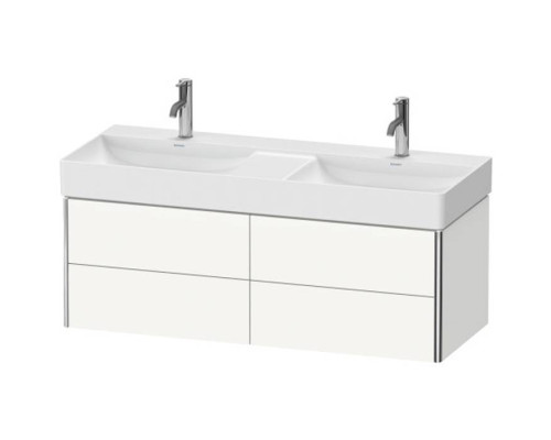 Duravit XSquare База подвесная 118.4x46x39.7см с раковиной, 4 ящика, цвет: глянцевый белый. XS416402222,  23531200141