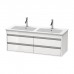 Duravit Ketho Тумба подвесная, 127x47.5х48см., с раковиной, 2 выдв.ящика, цвет: белый глянцевый. 2336130000,  KT643302222