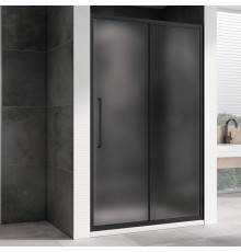 Душевая дверь в нишу Abber Schwarzer Diamant AG30150BMH 150 см, профиль черный, стекло матовое