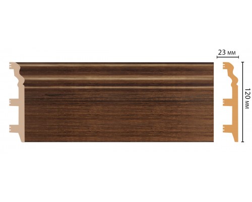 *Плинтус напольный DECOMASTER D233-74ДМ (120*23*2400 мм)