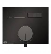 Gessi Hi-Fi Смеситель для душа, с включением 1 источника, внешняя часть, цвет: Black Metal PVD. 63061#706
