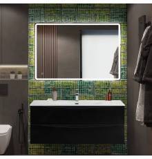 Мебель для ванной комнаты BelBagno Marino-cer-n 120 подвесна, nero lucido