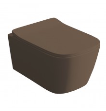 Artceram A16 Унитаз подвесной 36x52см, безободковый, saniglaze, the.reel, цвет: brown tortora. ASV006 40 00