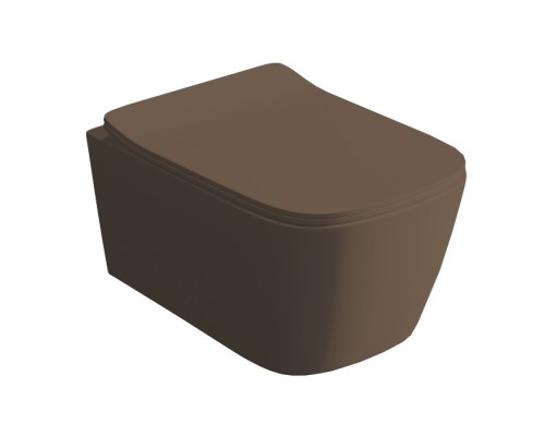 Artceram A16 Унитаз подвесной 36x52см, безободковый, saniglaze, the.reel, цвет: brown tortora. ASV006 40 00