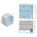 Effegibi Sky Corner 80 Сауна 200x180x201см, угловая DX, цвет: канадский хемлок. SA 55 40 0018