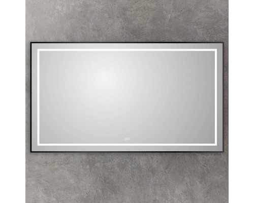 Зеркало BelBagno Kraft 80x140, с подсветкой, с подогревом, черный