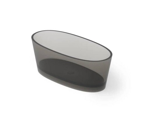 Dea Design Nature Ванна 160х75х60см., отдельностоящая, Glasstek, прозрачная смола, цвет: Smoky Black R4. DD8617 1600 R4 Dea Design Nature Ванна 160х75х60см., отдельностоящая, Glasstek, прозрачная смола, цвет: Smoky Black R4. DD8617 1600 R4