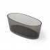 Dea Design Nature Ванна 160х75х60см., отдельностоящая, Glasstek, прозрачная смола, цвет: Smoky Black R4. DD8617 1600 R4