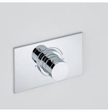 THG Infini white porcelain Смеситель для душа встраиваемый, термостатический, внешняя часть, цвет: хром. U2D-A02-5100B